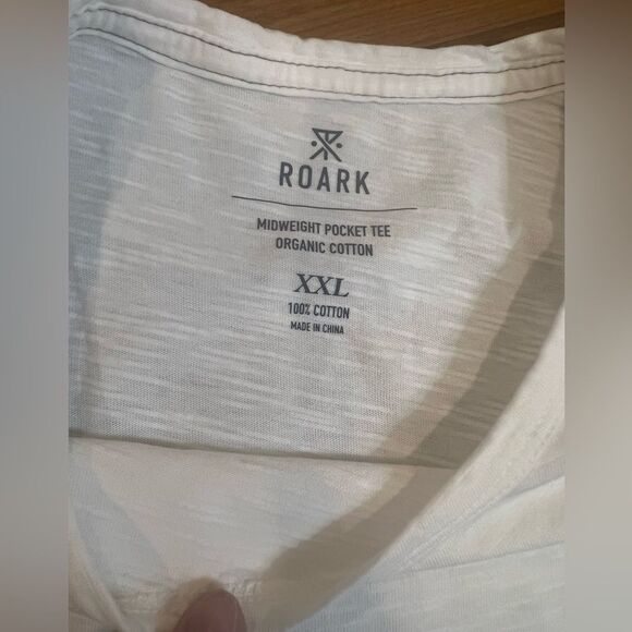 Roark mens midweight White T-Shirt size XXL - Picture 7 of 11